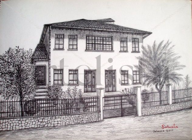 El Bierzo Dehesas dibujo a lápiz