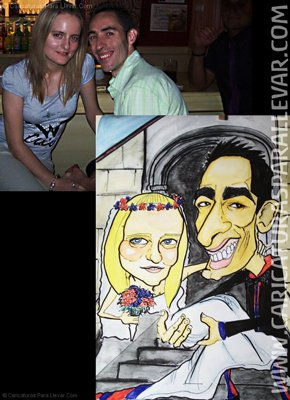 Caricaturas para Novios en Color 