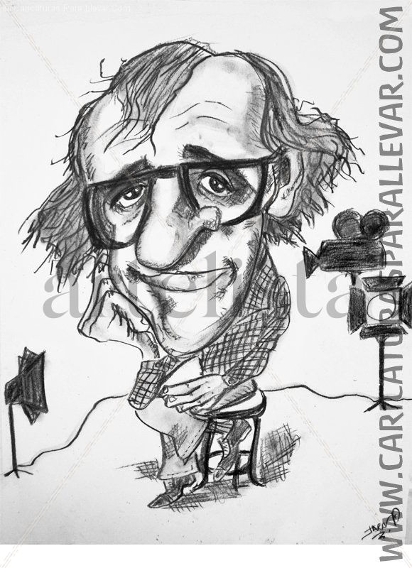 Caricatura simple en Carboncillo