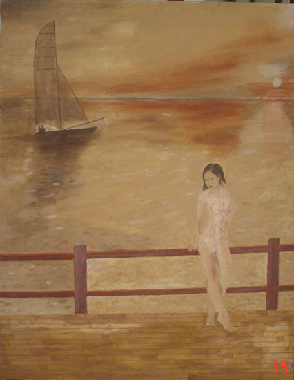 Velero al desnudo Oil Canvas Landscaping