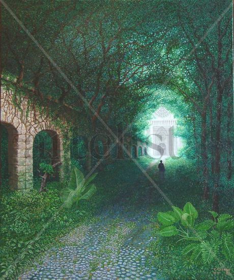 Vade in pace Oil Canvas Landscaping