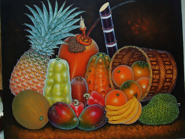 Frutas Criollas Oil Panel Landscaping