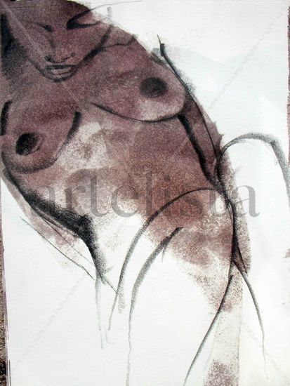 abro mi cuerpo Industrial Paper Nude Paintings