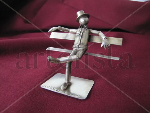 Man Rest Metal Figurativa