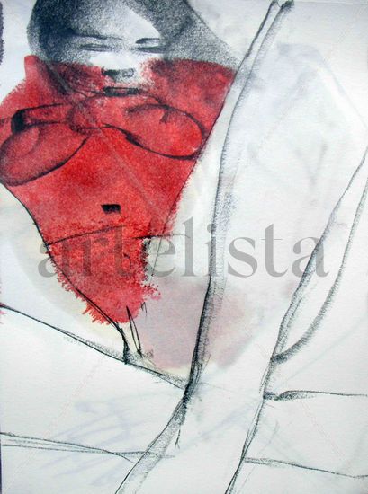 CUERPO ROJO CARNE ROJA Industrial Paper Nude Paintings