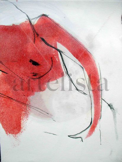 REFLEXION ROJA Industrial Paper Nude Paintings