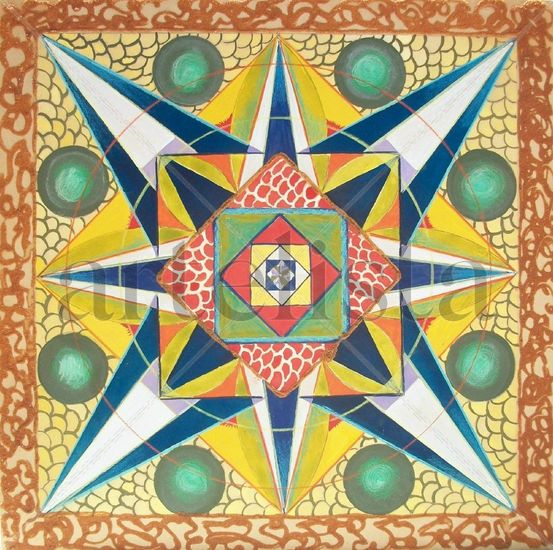 MANDALA ESTRELLA DE MARCOS Óleo Lienzo Paisaje