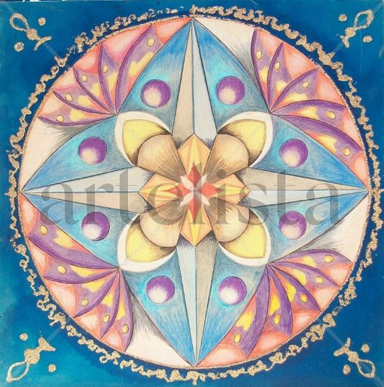 MANDALA - EL RENACER DE LAS MARIPOSAS Oil Canvas Landscaping