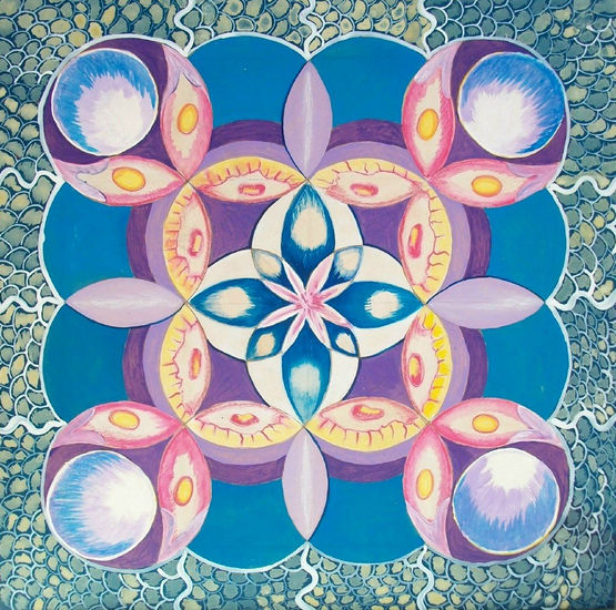 MANDALAS - ESTRELLAS Y MARIPOSAS Mixed media Panel Others