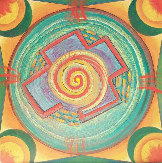 MANDALAS -PROTECCIÓN ANDINA Media Mixta Tabla Otros