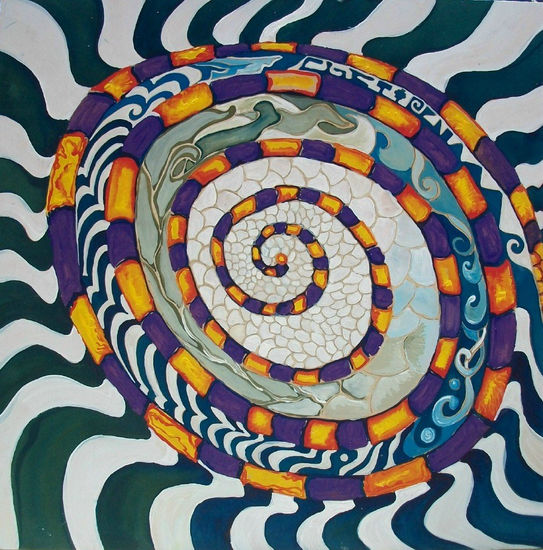 MANDALAS - SABIA SERPIENTE Mixed media Panel Others