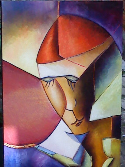 DIOS SE LO PAGUE Oil Canvas Figure Painting