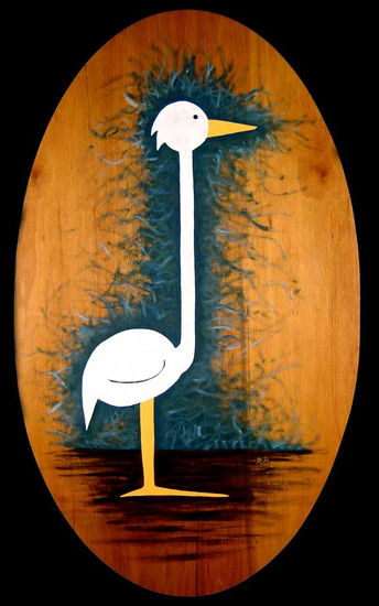 Pato Elegante Oil Panel