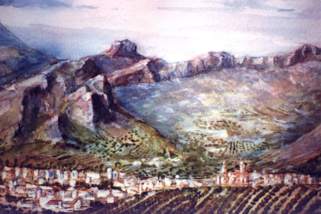 Panorámica de Jaén Watercolour Paper Landscaping