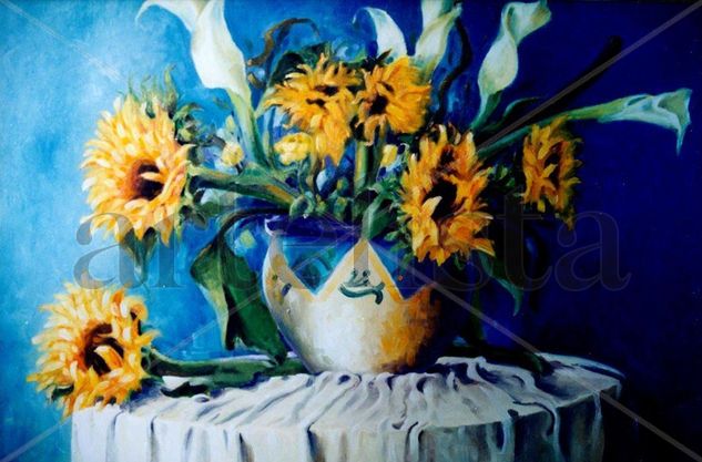 Girasoles y calas 