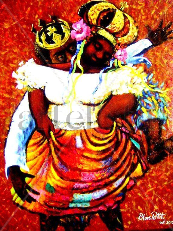 Pareja bailando congo