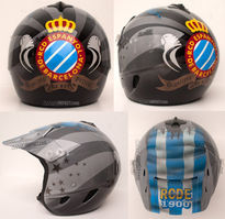 Casco aerografiado...