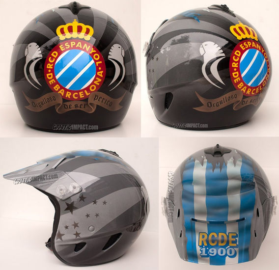 Casco aerografiado Rcde Otros Otros Deportes