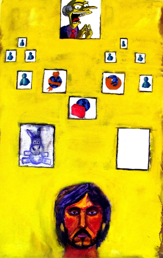 Autorretrato con organigrama