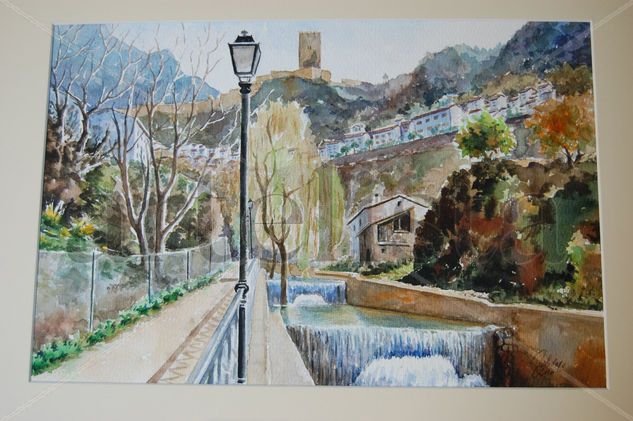 rio cerezuelo de cazorla Watercolour Paper Landscaping