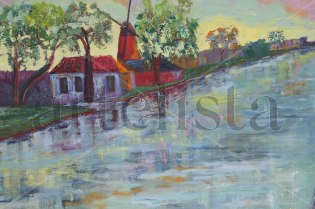 paisaje holandes Oil Canvas Landscaping