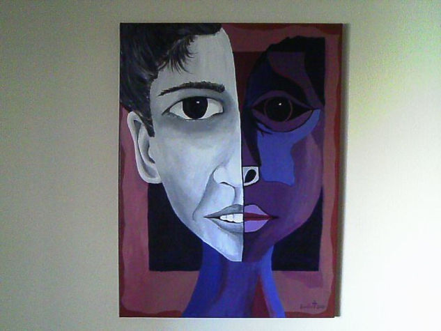 LUZ Y SOBRA Acrylic Canvas Portrait