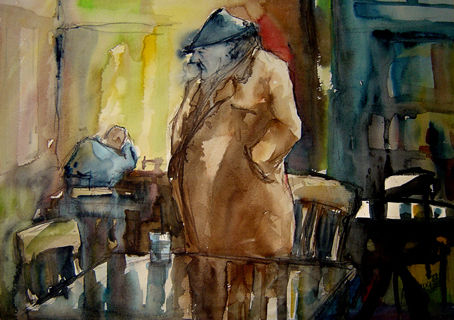 Bar Marsella 1 Watercolour Paper Landscaping