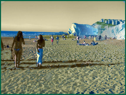 Paseando en la playa