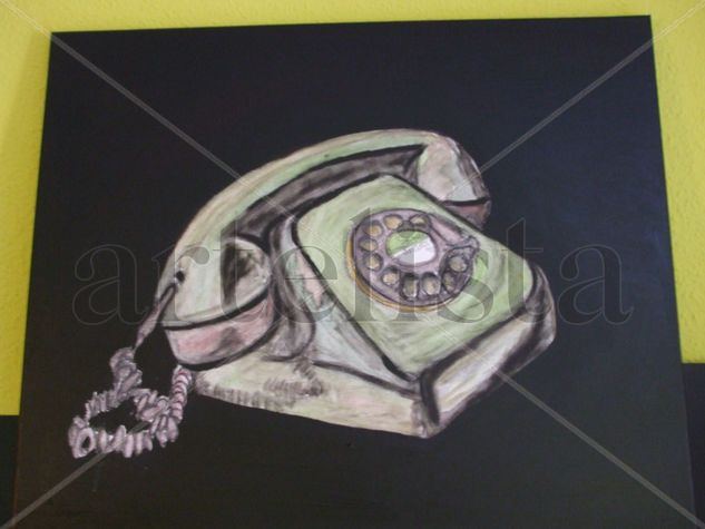 telefono Mixed media Canvas Landscaping