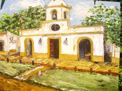 Capilla de Sta Ana Oil Panel