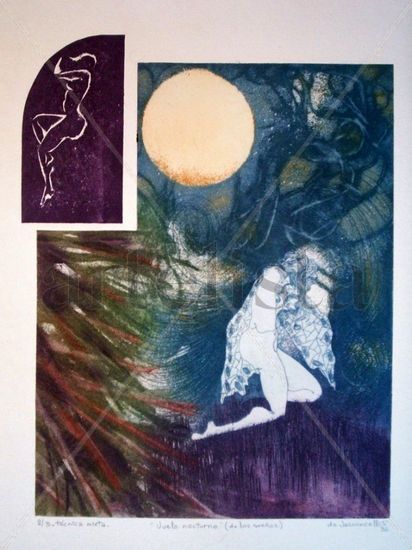 VUELO NOCTURNO Aquatint