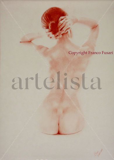 nude female # 003 Pastel Papel Otros