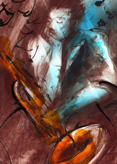 Jazz 2 Mixed media Paper