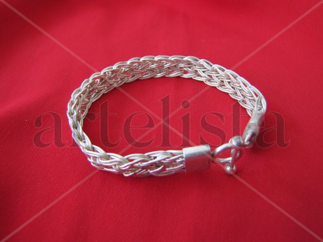 PULSERA DE PLATA TEJIDA