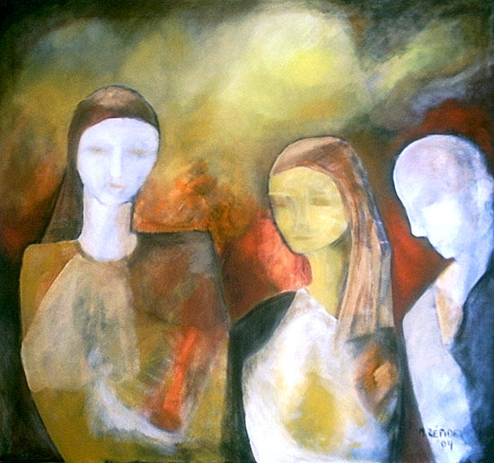 Reencuentro Oil Canvas