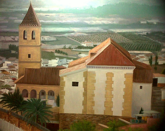 iglesia velezz Oil Canvas Landscaping