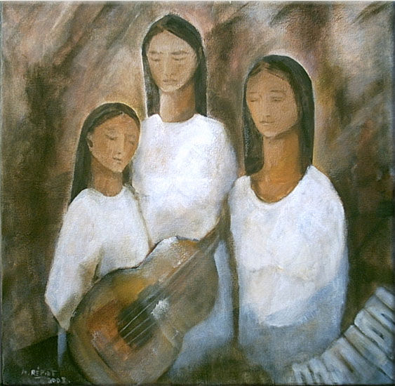 Hermanas Oil Canvas