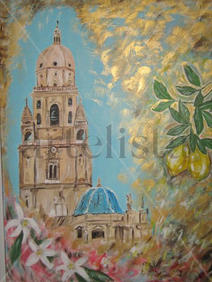 Tesoros de Murcia Acrylic Canvas Landscaping