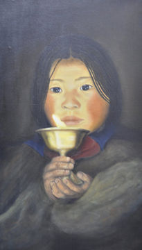 Niña nepalí