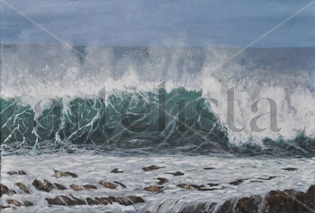 ola Oil Canvas Marine Painting