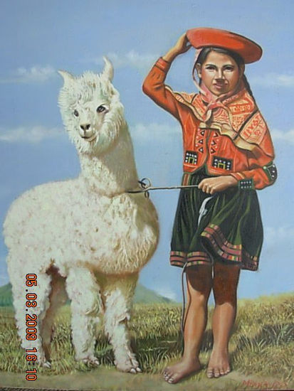 LA ALPACA Oil Canvas Landscaping