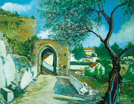 Alcala de Guadaira (Arco de la Calle Ancha) Oil Canvas Landscaping