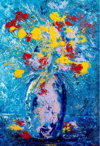 Jarrón con flores