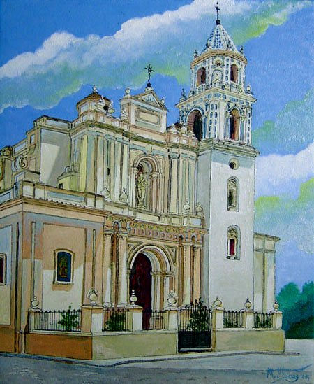 Arahal (Iglesia de Santa Maria Magdalena) Oil Canvas Landscaping