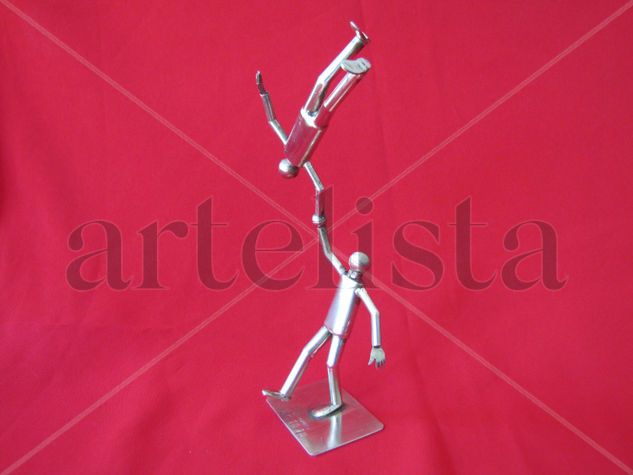 TWO MEN Metal Figurative