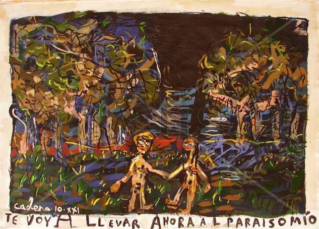 Ahora te voy a llevar al paraiso mío Acrylic Paper Others