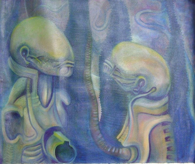 giger Oil Canvas Landscaping