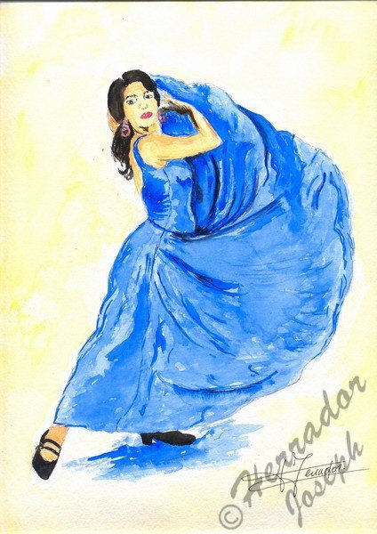 vestido azul