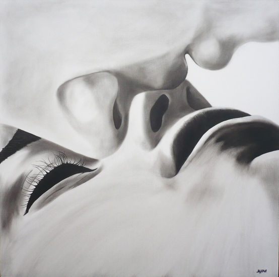 Besos Replicados Oil Canvas Figure Painting