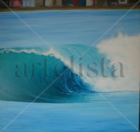 Mas Tubos Oil Panel Marine Painting